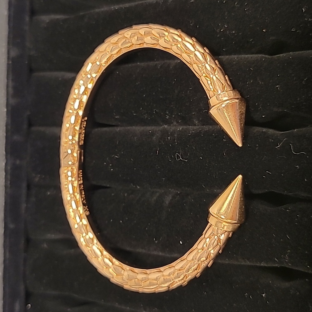 Vita Fede Mini Titan Wheat Bracelet 24k Rose Yellow White Gold-Plated Unisex New